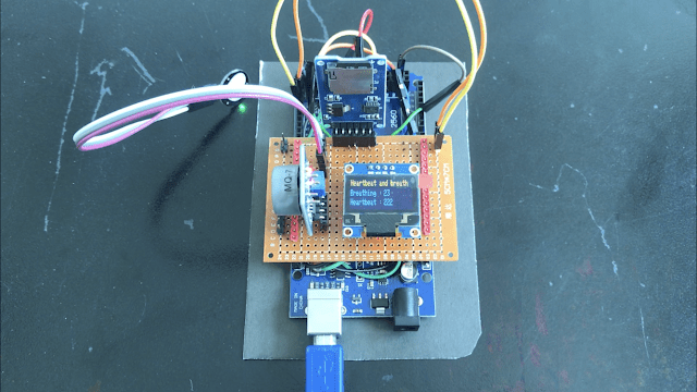 Heart Beat and Breathing Monitor Save To Sd Card